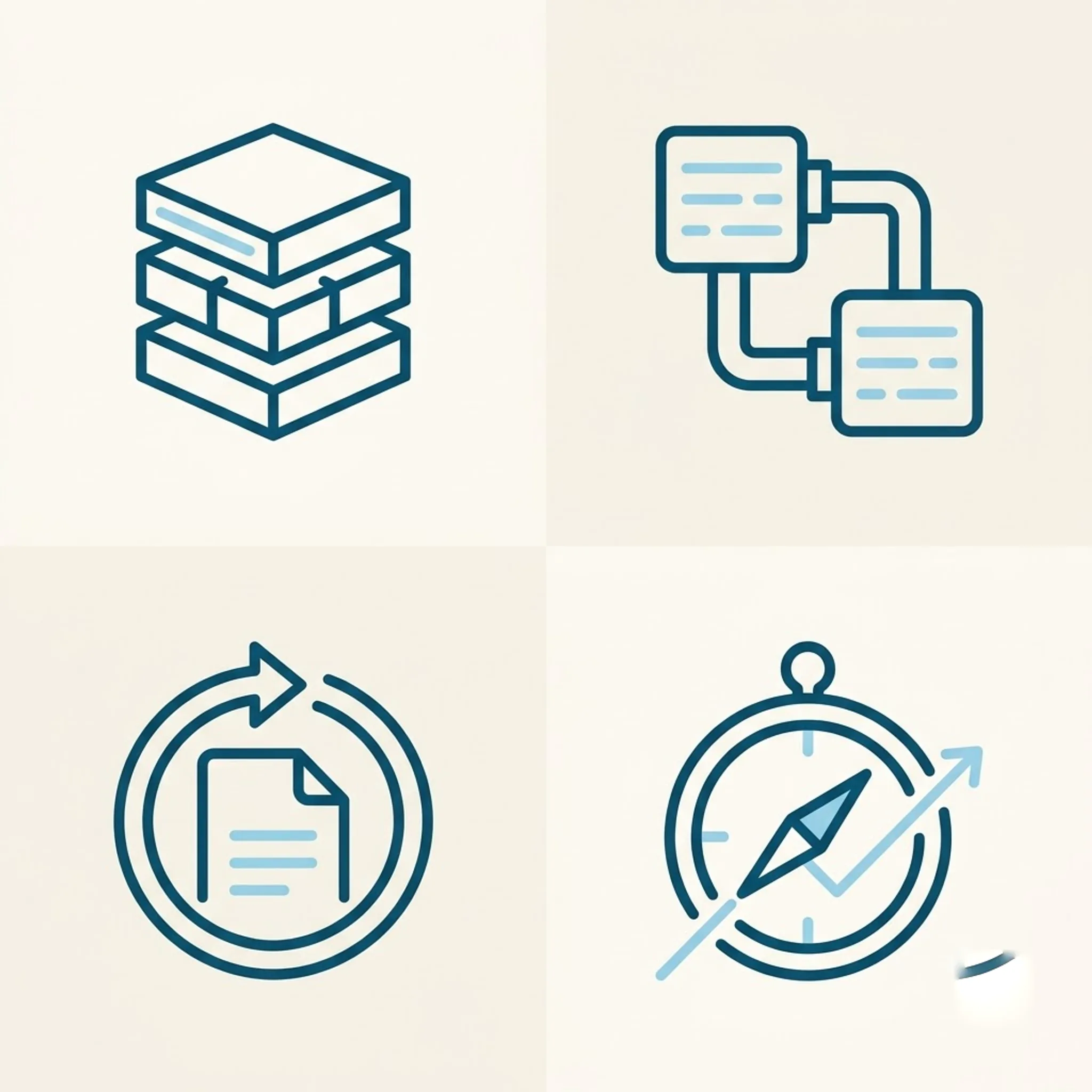 Capability icons: ERP systems, integration, automation, and strategy